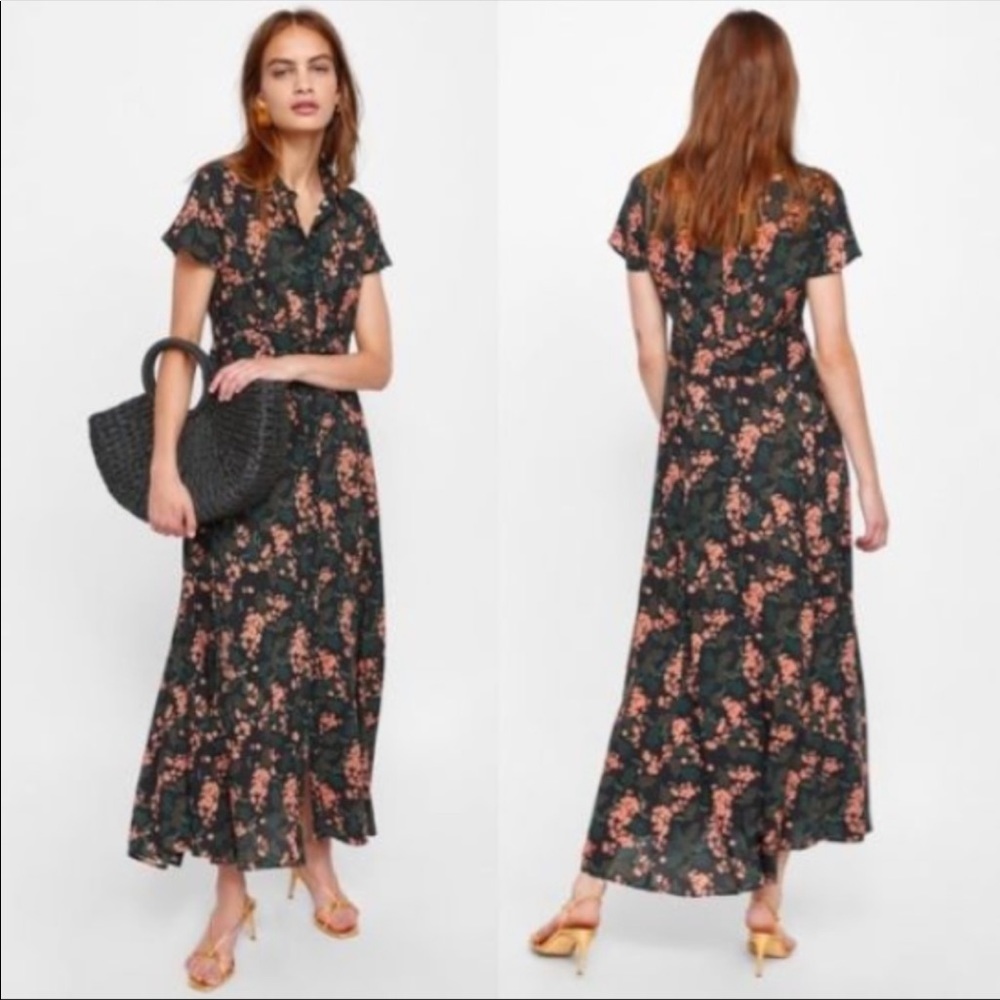Zara flora maxi dress💥Sold out everywhere💥